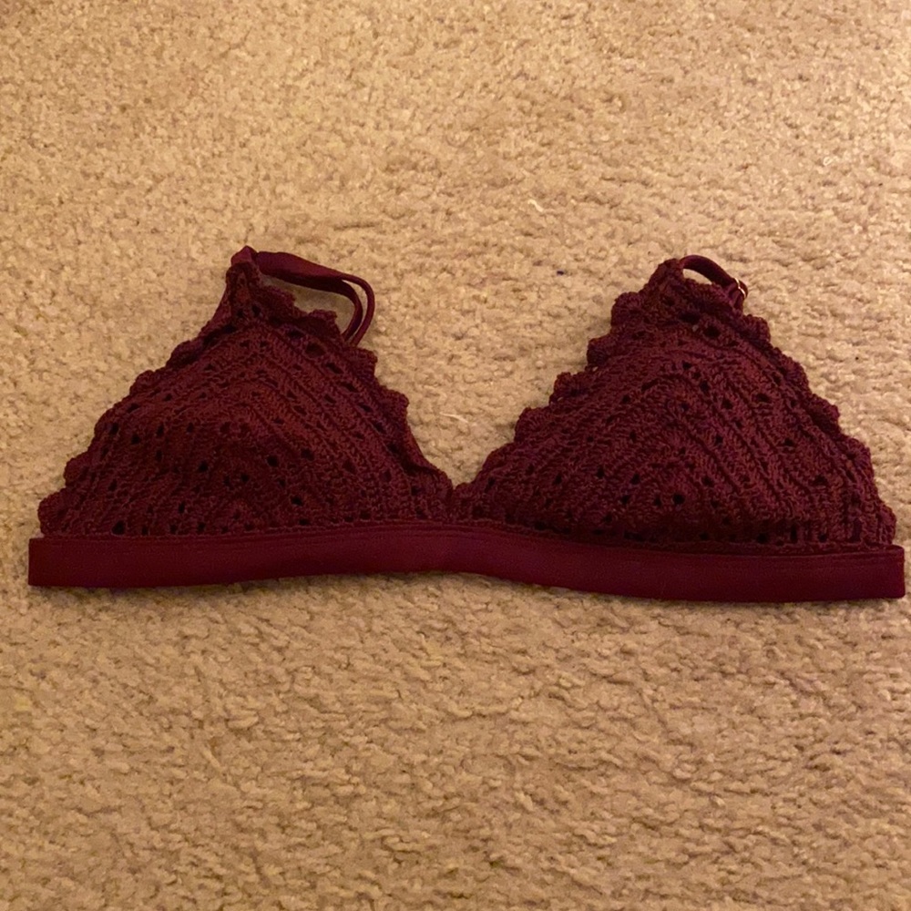 Triangle bikini top crochet